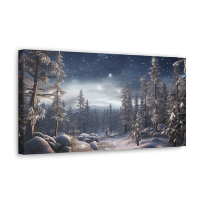 Celestial Snow Canvas Art