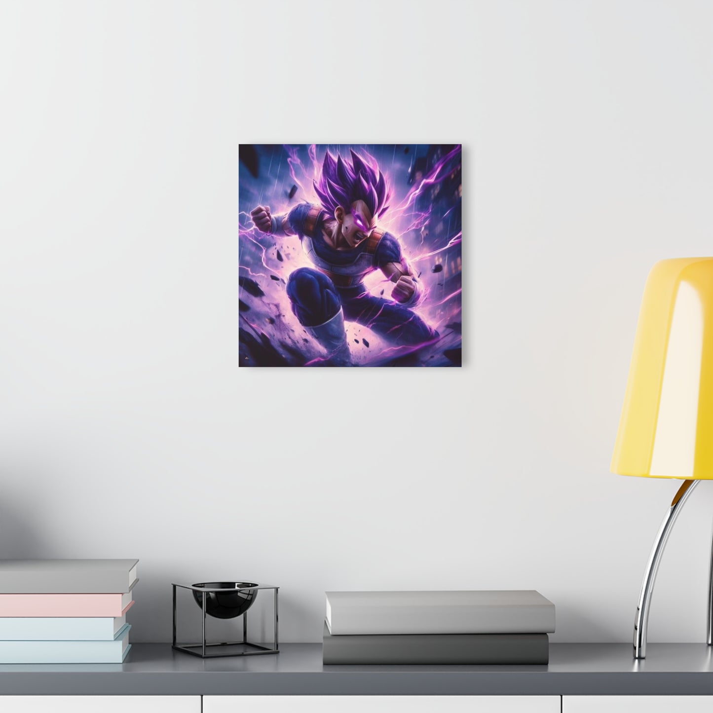 Vegeta god of destruction, dragon ball fan, concept style, acrylic wall art