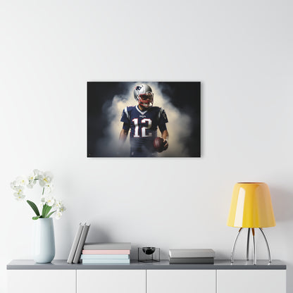 Patriots, Football Fan, TB12 Smoke Concept Style, Acrylic Wall Art