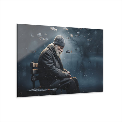 Dreaming of Fishing, People Concept Style, Acrylic Wall Art