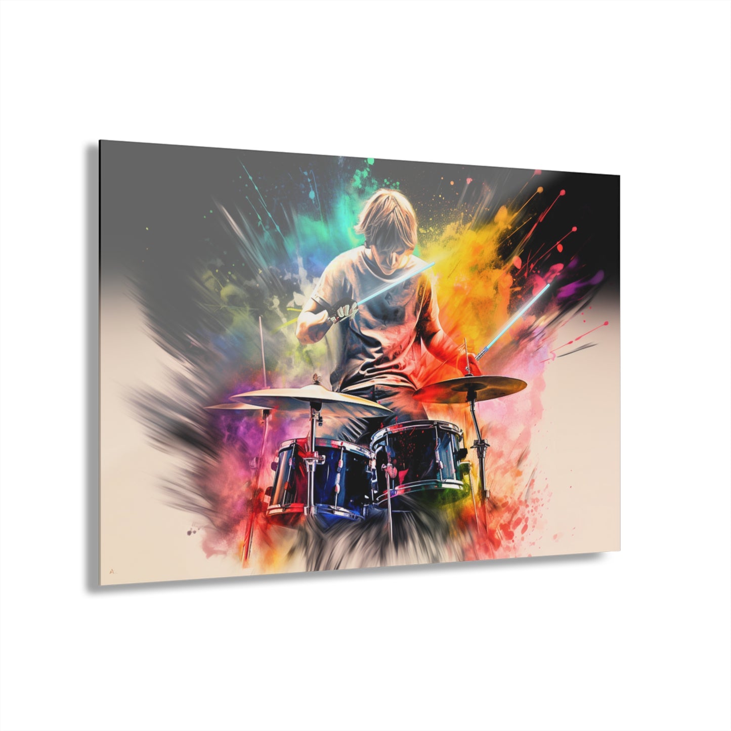 Luke SkyDrummer, Pop Culture, Concept Style Color splash, Acrylic Wall Art