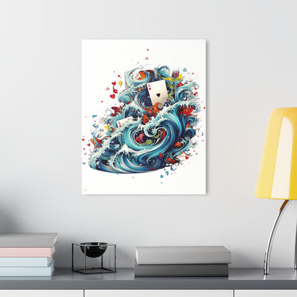 Ace of Waves, No Background Concept Style, Acrylic Wall Art