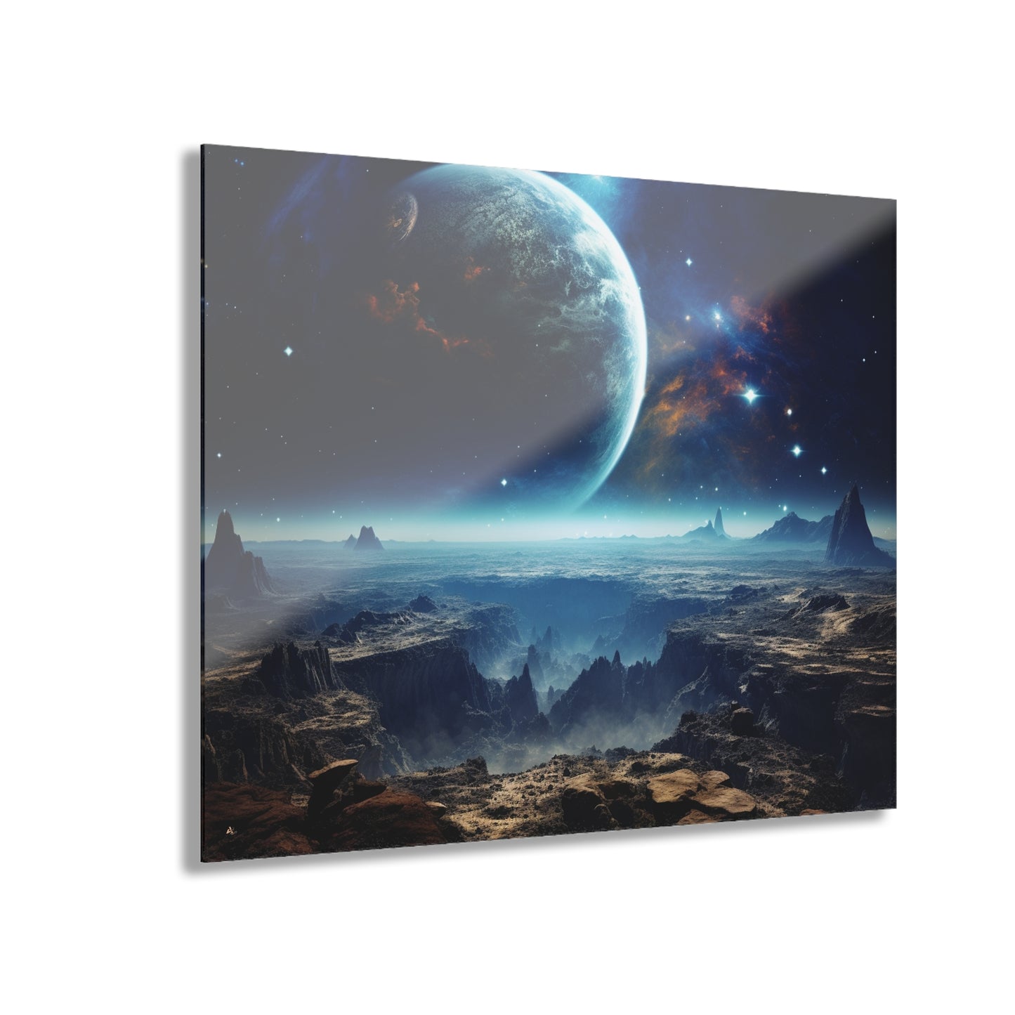 Planetary Canyon, Space Concept Style, Acrylic Wall Art