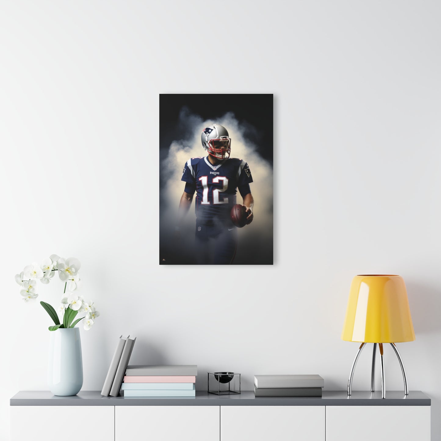 Patriots, Football Fan, TB12 Smoke Concept Style, Acrylic Wall Art