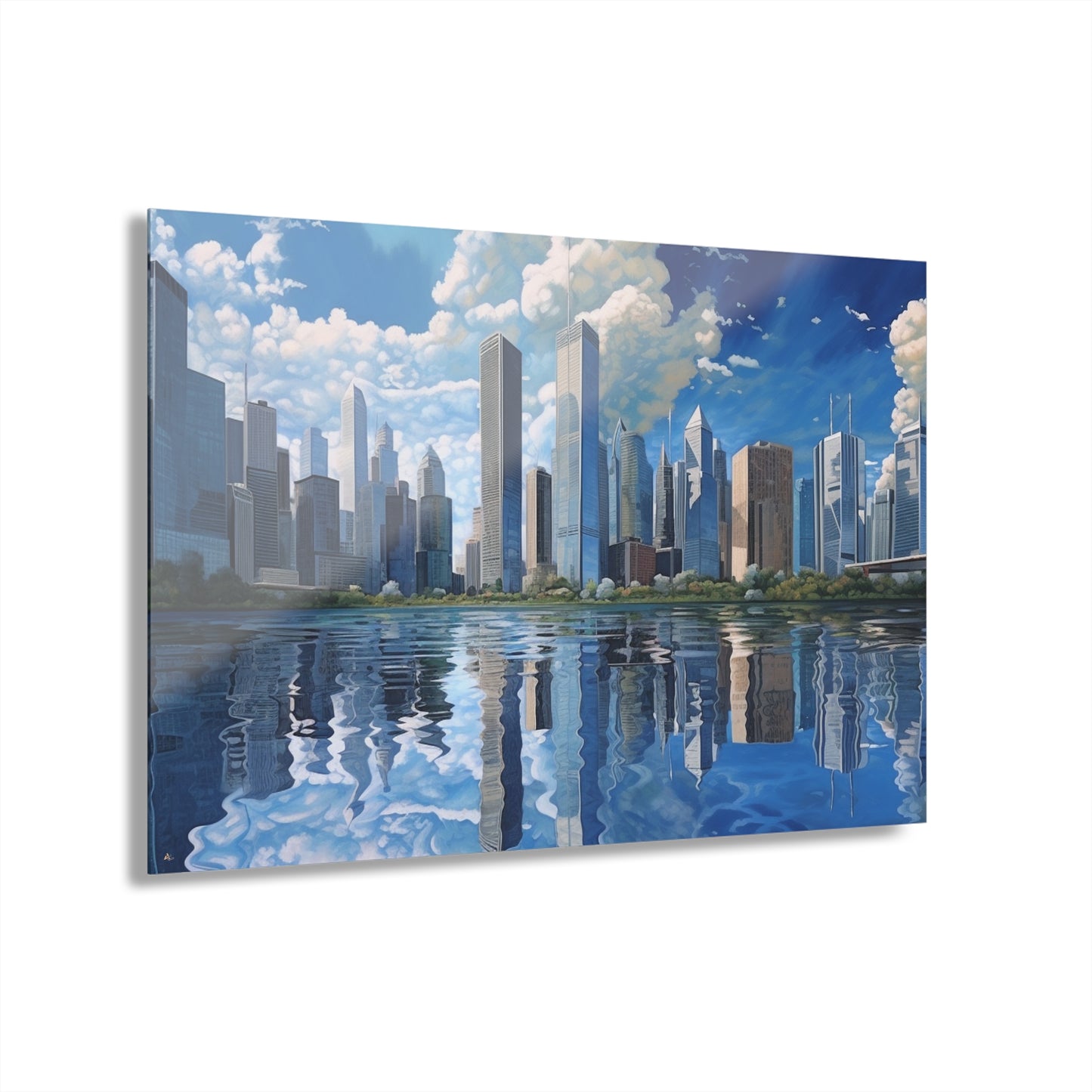 Blue Dream, Landscape Concept Style, Acrylic Wall Art