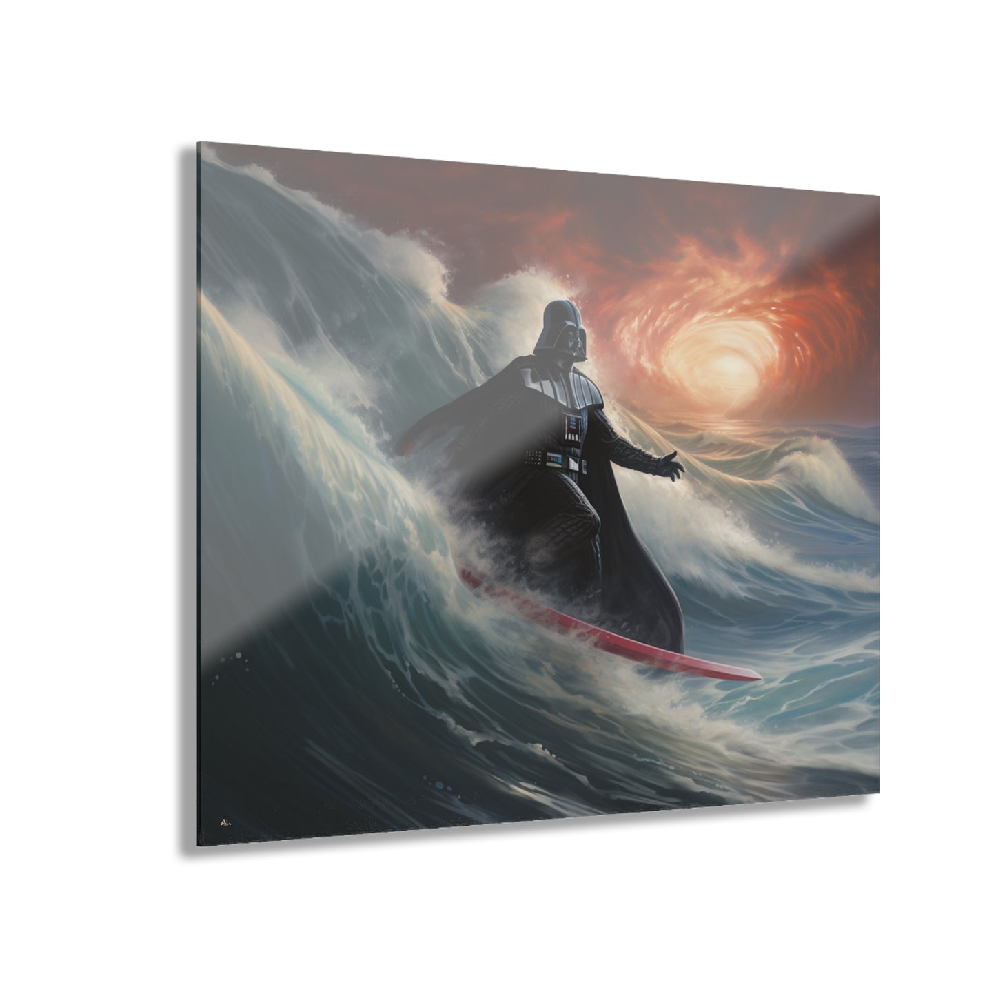 Darth Surfer, Pop Culture, Concept Style, Acrylic Wall Art