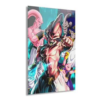 Evolution of Majin Buu, Dragonball Fan Concept Style, Acrylic Wall Art