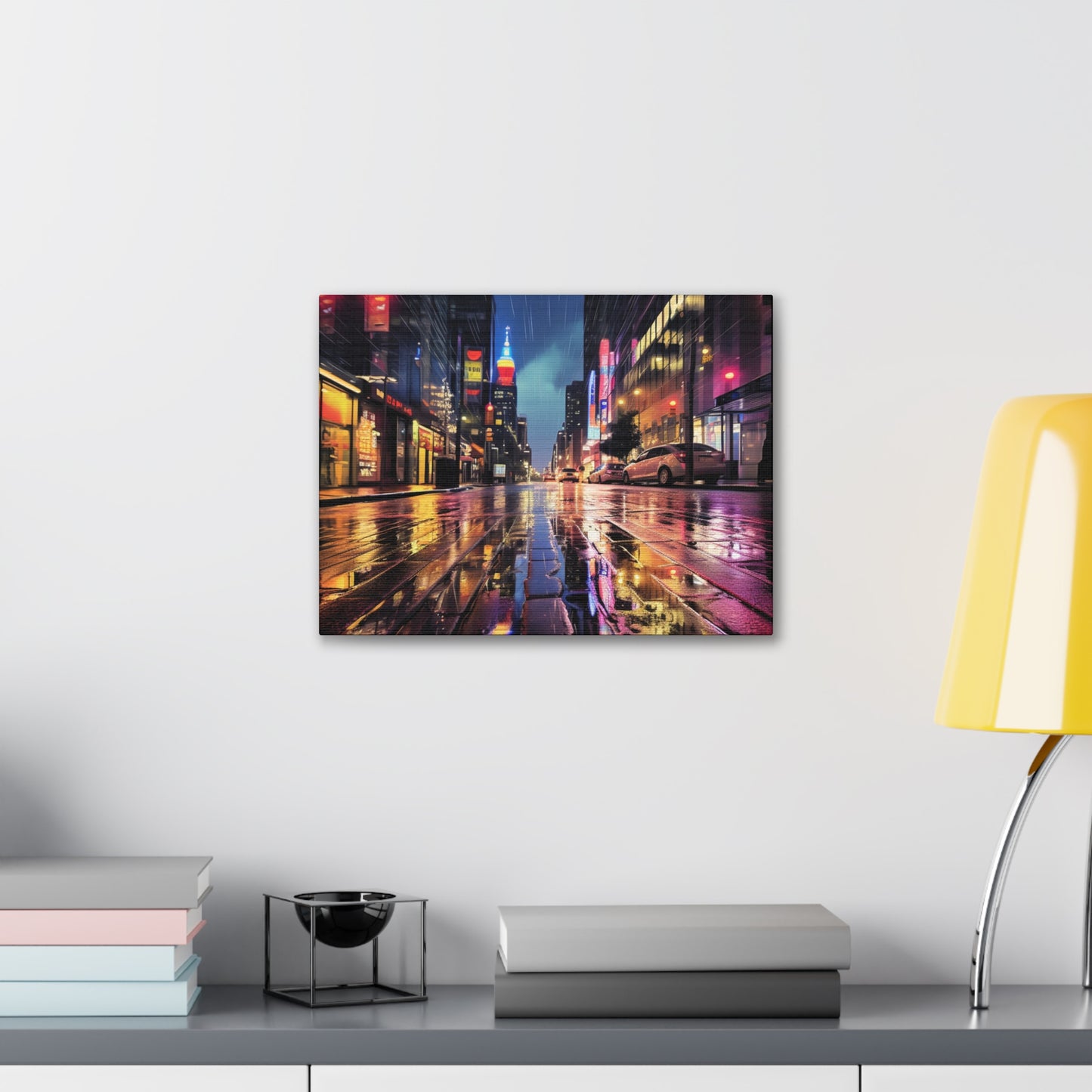 Wet City Canvas Art