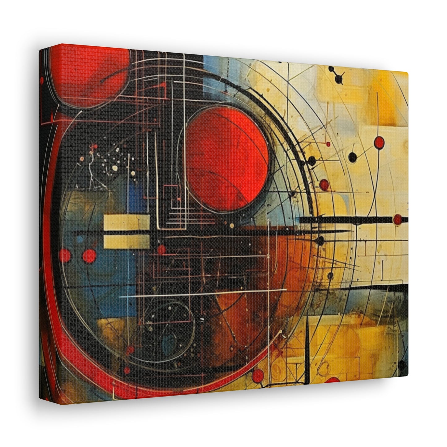 Red Compass Canvas Art