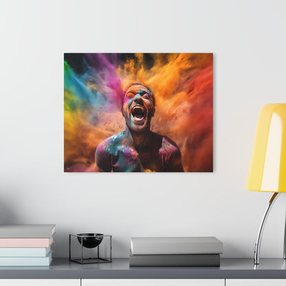 Happiness, Colorsplash Concept, human emotion, Acrylic Wall Art