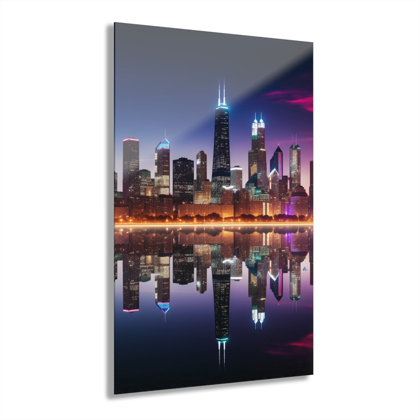 Chicago, Places, Landscape Concept Style, Acrylic Wall Art