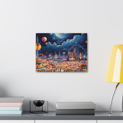 Space Carnival Canvas Art