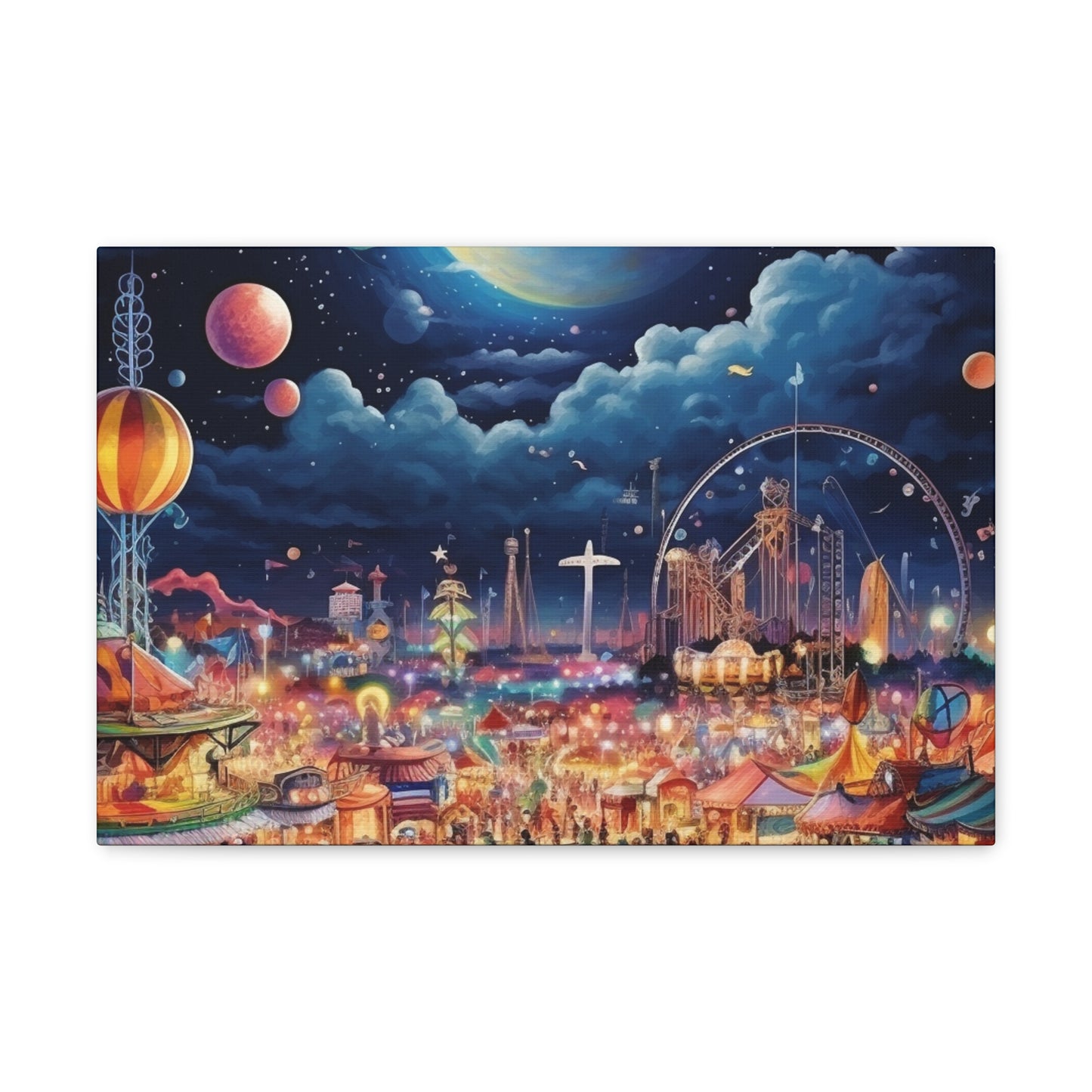 Space Carnival Canvas Art