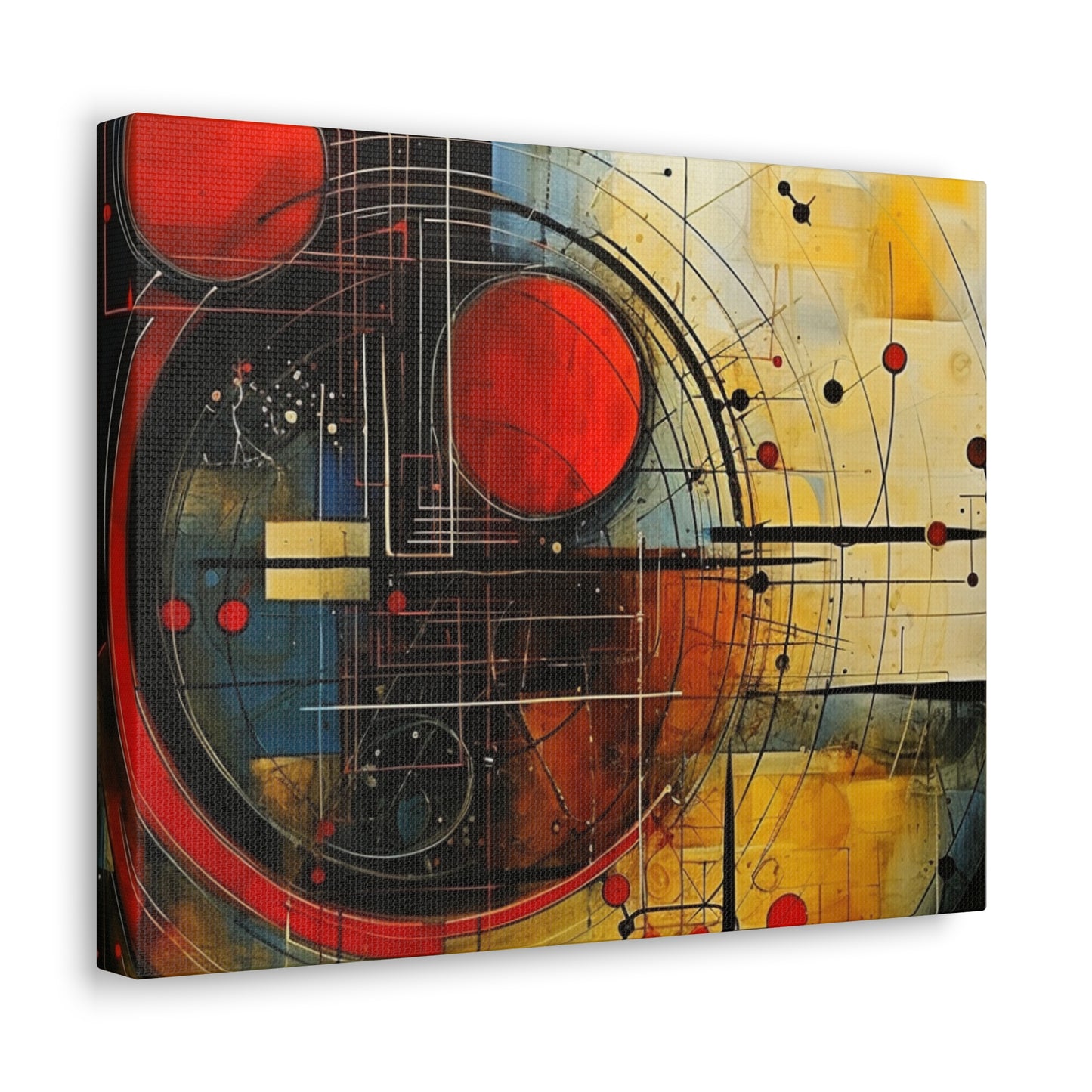 Red Compass Canvas Art