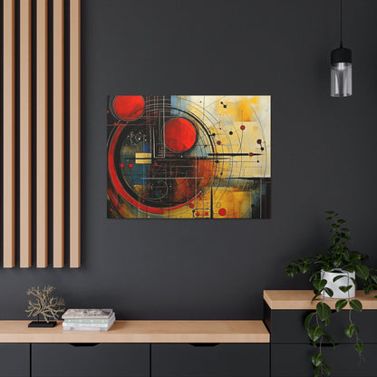 Red Compass Canvas Art