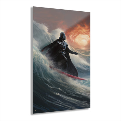 Darth Surfer, Pop Culture, Concept Style, Acrylic Wall Art