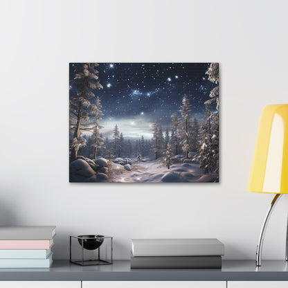 Celestial Snow Canvas Art