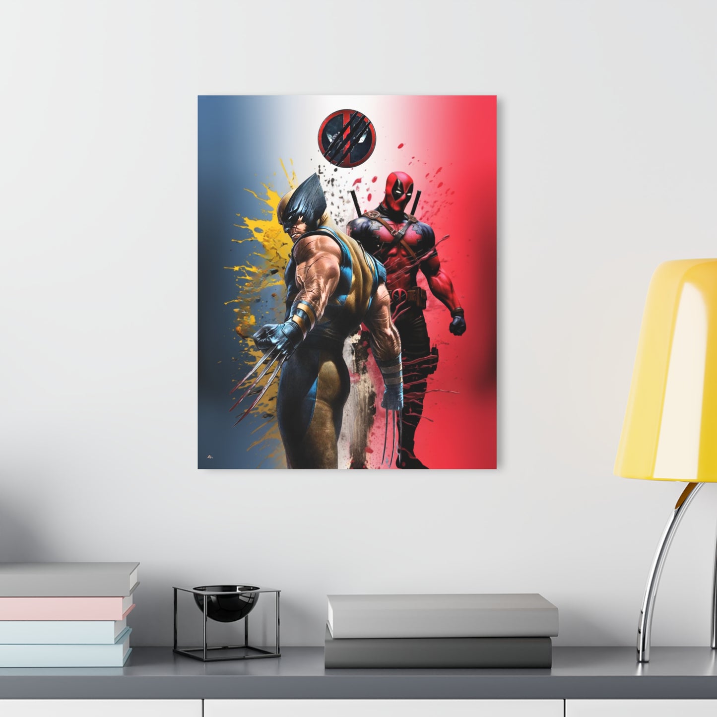 Deadpool, Wolverine, Fan Colorsplash Concept, Acrylic Wall Art