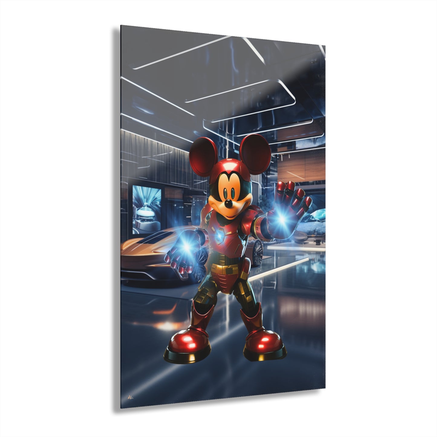 Iron Mouse, Pop Culture Concept Style, Acrylic Wall Art