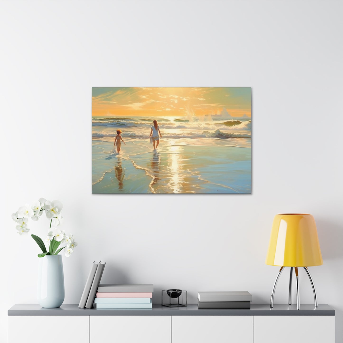 Sunset Walk Canvas Art