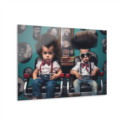 Baby Barbershop, Funny, Concept Style, Acrylic Wall Art