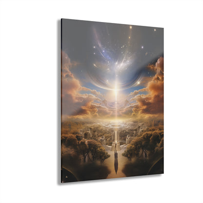 Spiritual Eden, Landscape Concept Style, Acrylic Wall Art