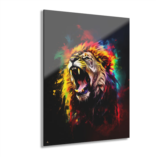 King, Lion, Animal Concept Style, Acrylic Wall Art