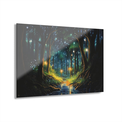 Firefly Dream, Landscape, Concept, Acrylic Wall Art