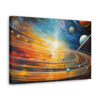 Arklo Art, Multiverse, galaxy, planets, sun, stars, Canvas Gallery Wraps