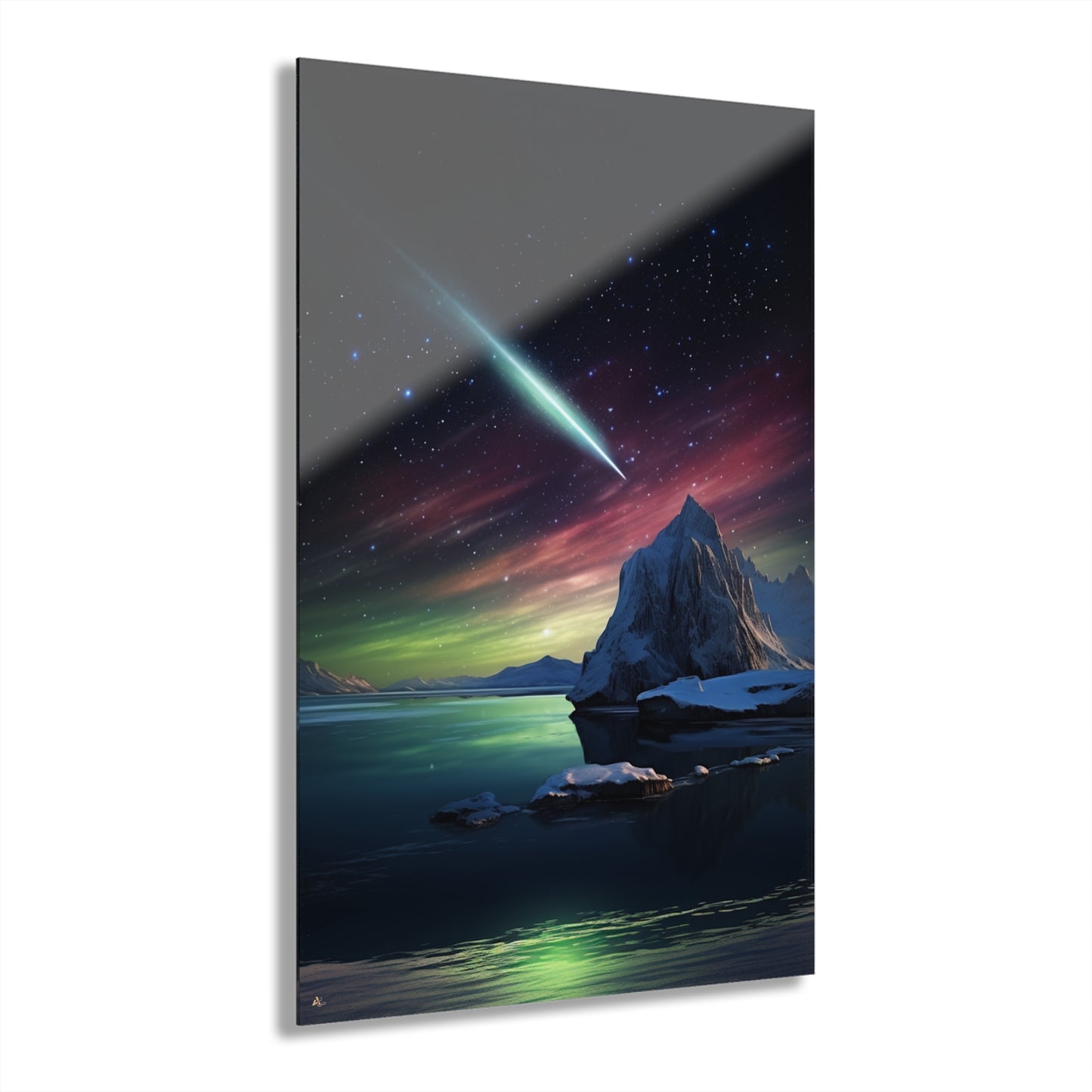 Guiding Light, Space, Landscape Concept Style, Acrylic Wall Art