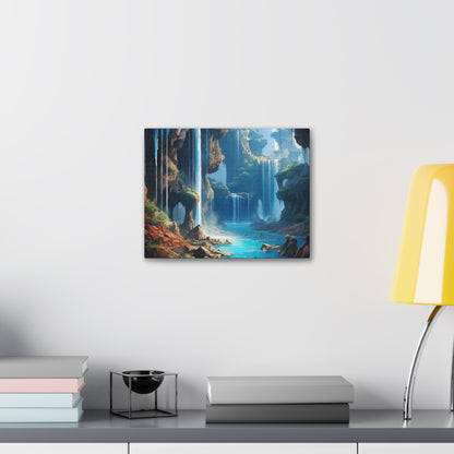 Waterfall Oasis Canvas Art