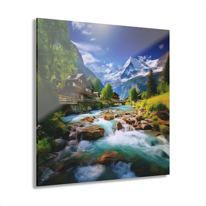 Swiss, Landscape, Concept, Acrylic Wall Art