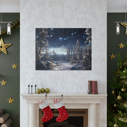 Celestial Snow Canvas Art