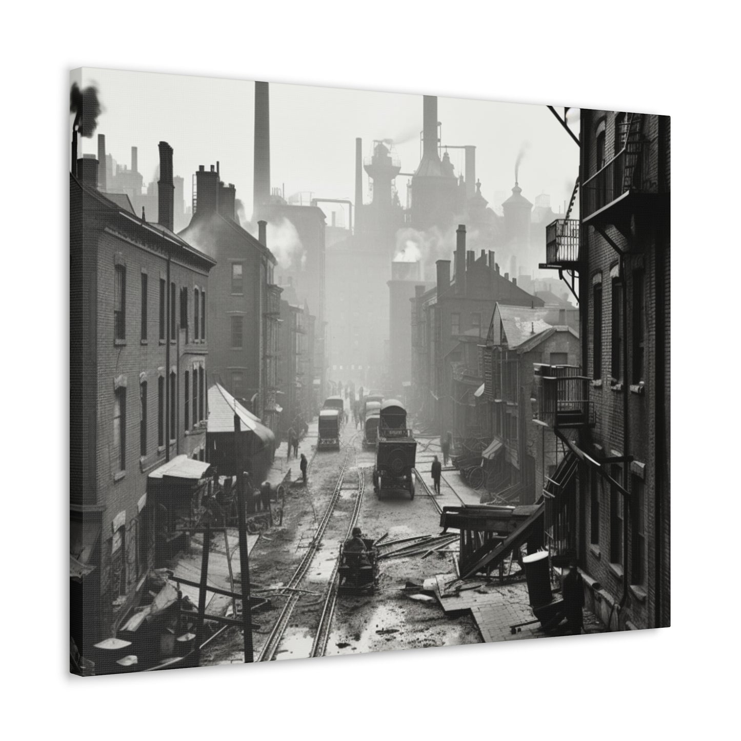 Industrial City Canvas Art