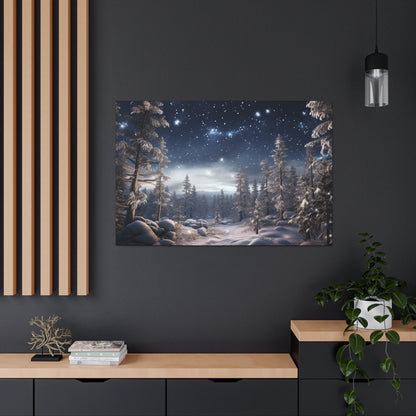 Celestial Snow Canvas Art