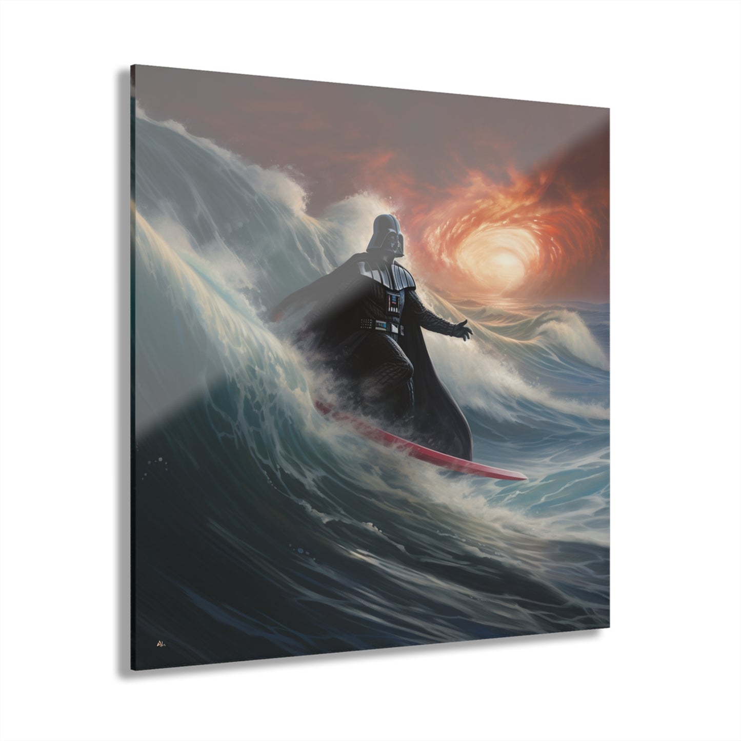 Darth Surfer, Pop Culture, Concept Style, Acrylic Wall Art