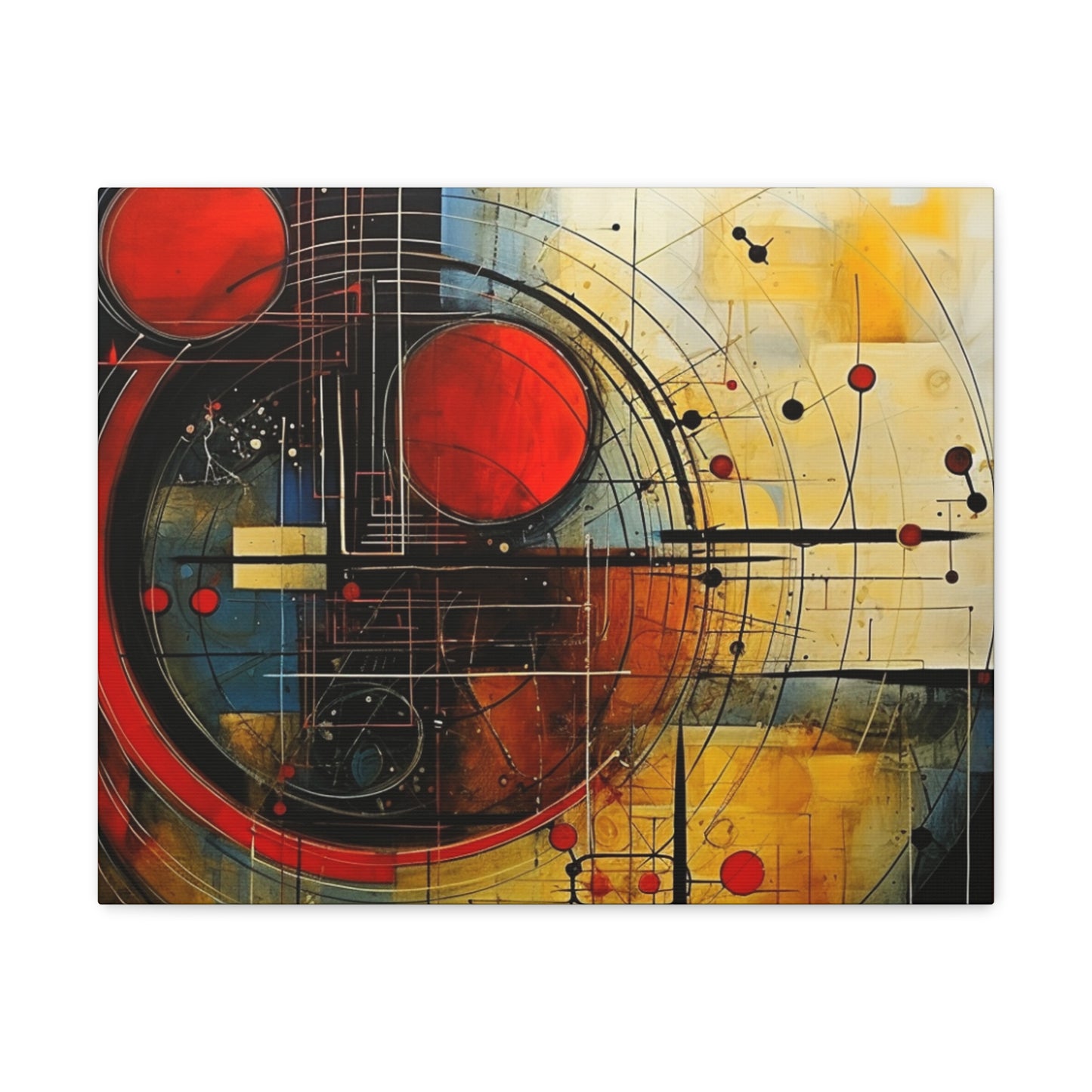 Red Compass Canvas Art