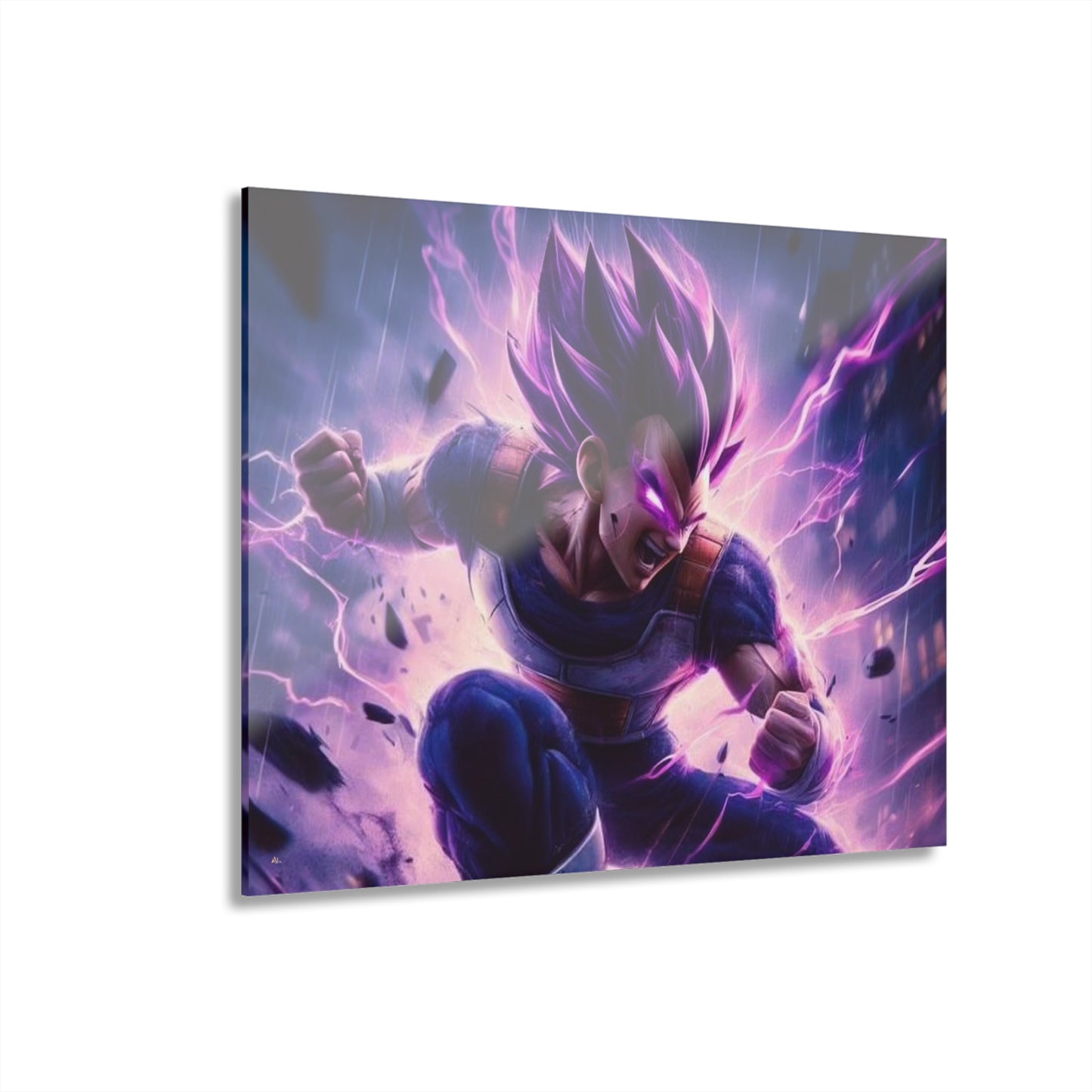 Vegeta god of destruction, dragon ball fan, concept style, acrylic wall art