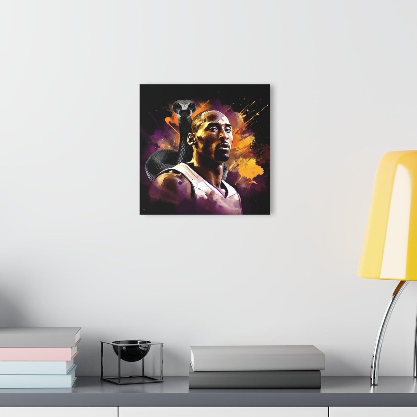 Black Mamba, Kobe, Fan Concept Color Splash Style, Acrylic Wall Art