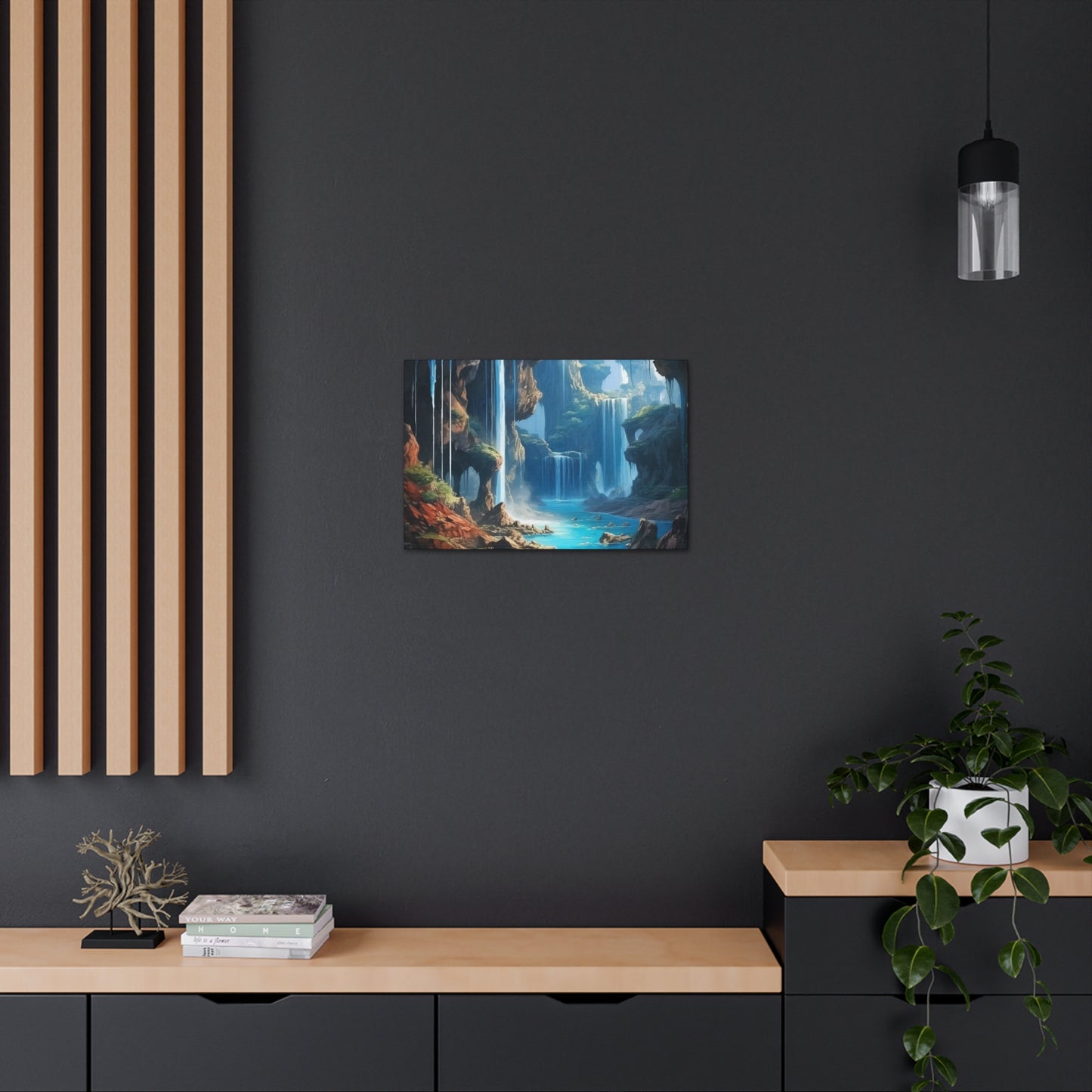 Waterfall Oasis Canvas Art