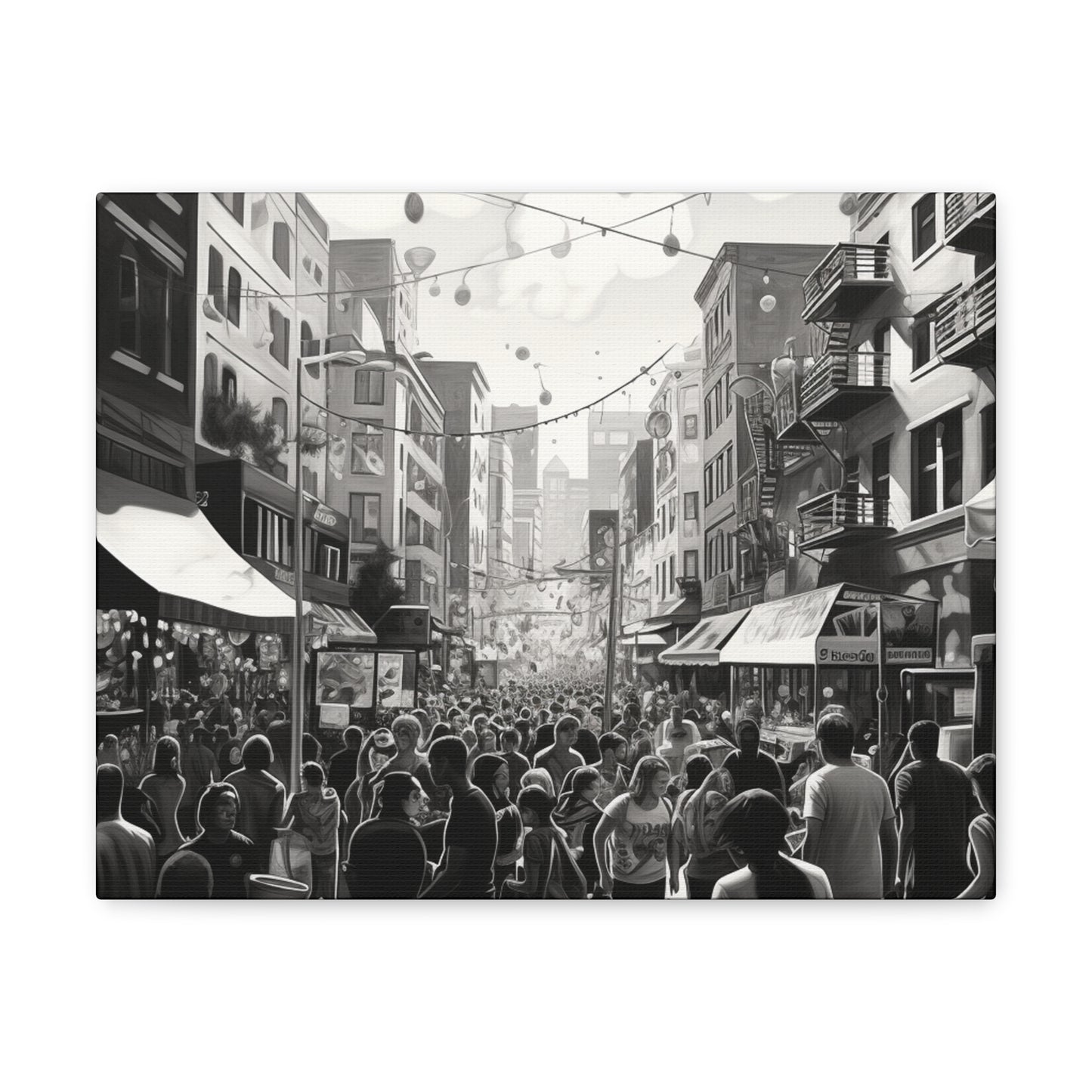 Street Fair Canvas Art