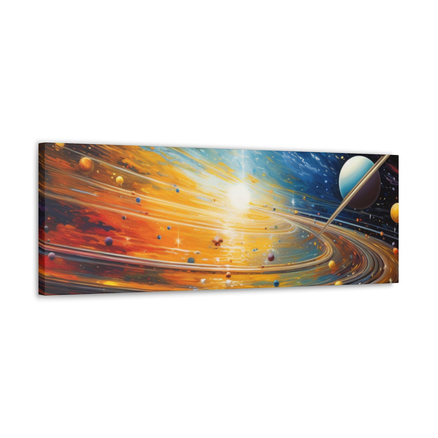 Arklo Art, Multiverse, galaxy, planets, sun, stars, Canvas Gallery Wraps