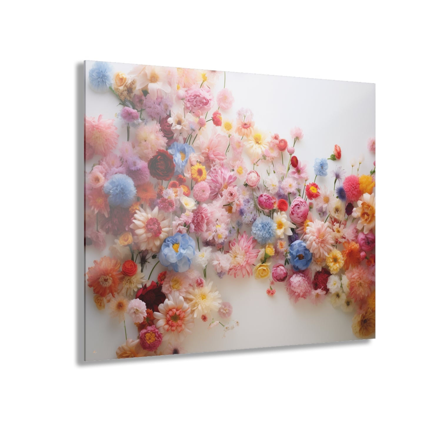 Arranged, Flowers, no background, Concept Style, Acrylic Wall Art