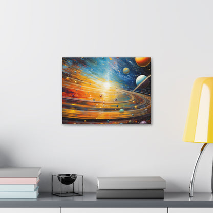 Arklo Art, Multiverse, galaxy, planets, sun, stars, Canvas Gallery Wraps