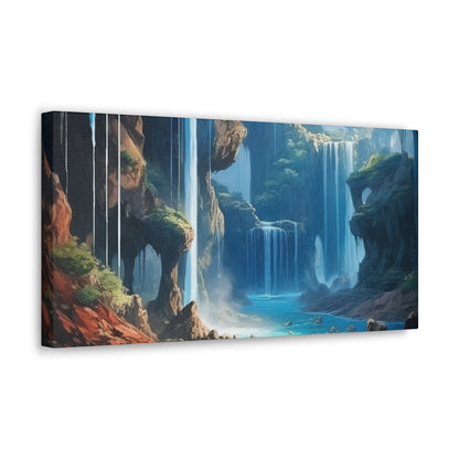 Waterfall Oasis Canvas Art