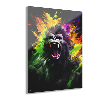 Primal Spirit, Gorilla, Animal Concept Style, Acrylic Wall Art