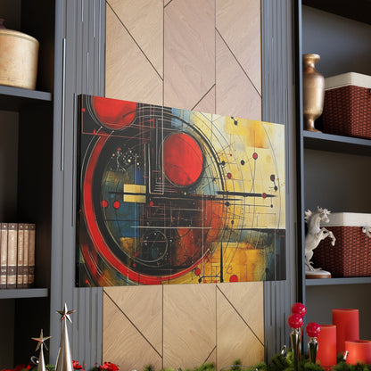 Red Compass Canvas Art