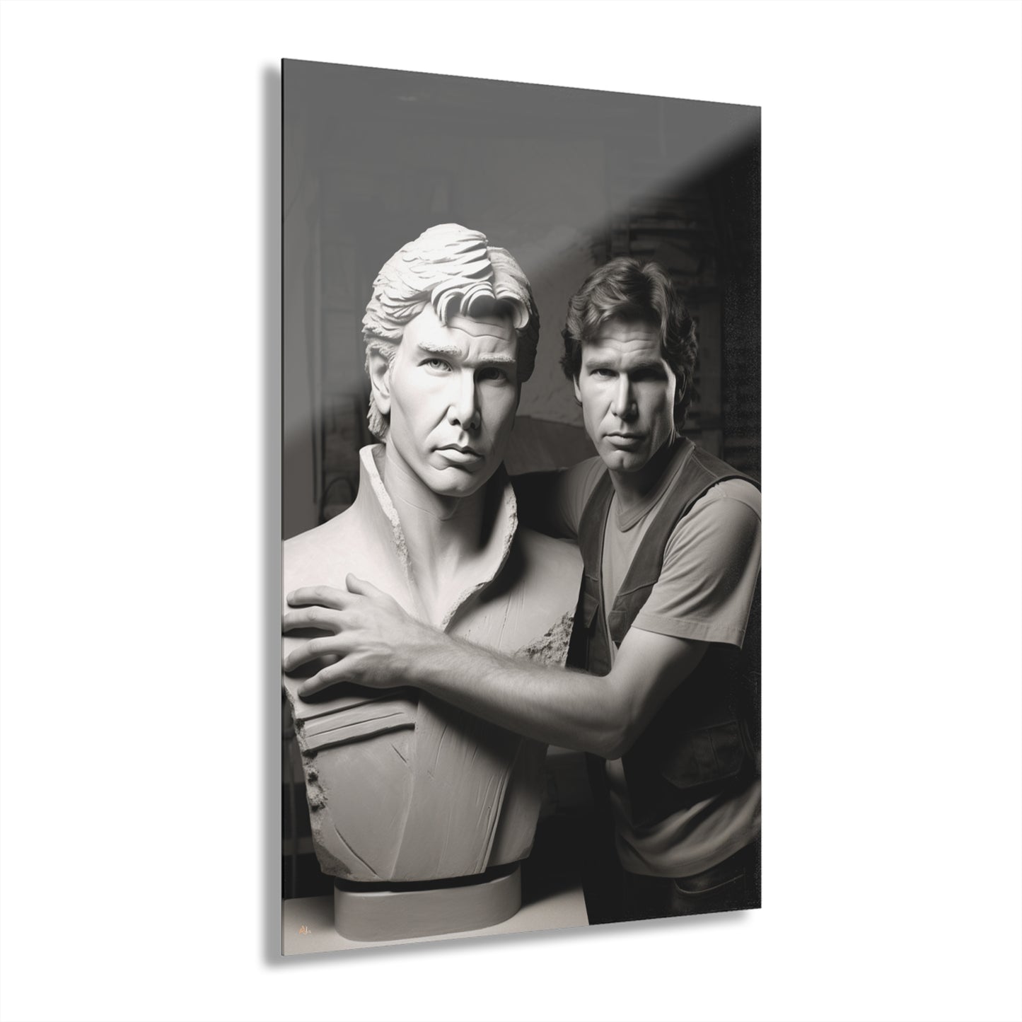 Solo Love, Funny, Pop Culture, Black and White Concept Style, Acrylic Wall Art