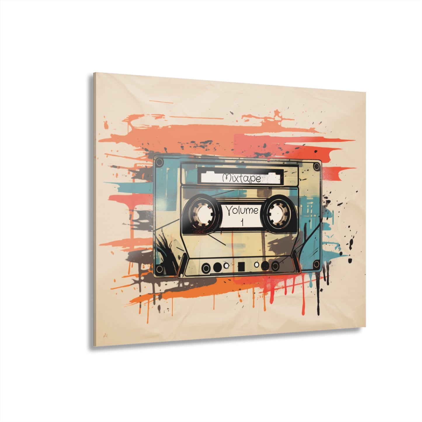 Mixtape, No Background Concept Style, Acrylic Wall Art