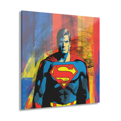 Retro Superman, Pop culture, Fan concept Style, Acrylic Wall Art